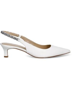 MICHAEL Michael Kors Chain-Embellished Heeled Pumps - White