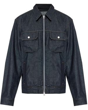 Rag & Bone Zip-Up Pocket Jacket - Blue