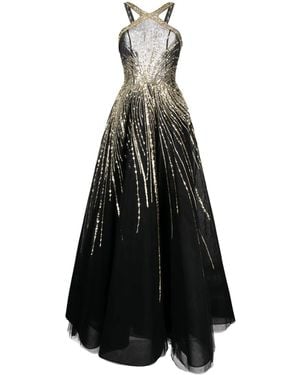 Saiid Kobeisy Sequin-Embellished Gown - Black