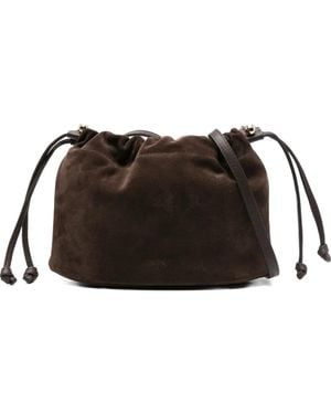 Strathberry Suede Clutch - Black