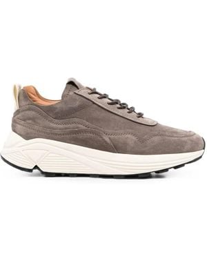 Buttero Lace-Up Chunky-Sole Trainers - White
