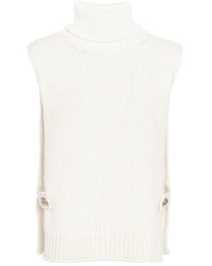 Barrie Roll-Neck Vest - White
