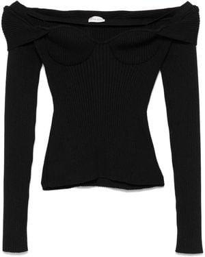 Magda Butrym Ribbed Jumper - Black