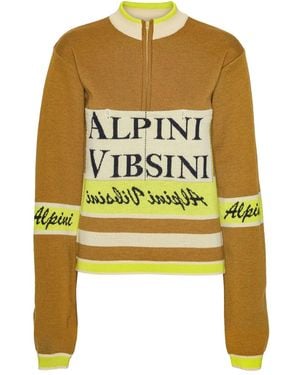 Henrik Vibskov Pullover mit kurzem Reißverschluss - Gelb