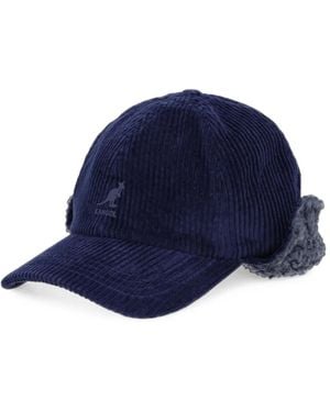 Kangol Cozy Corduroy Fleece-Trimmed Baseball Cap - Blue