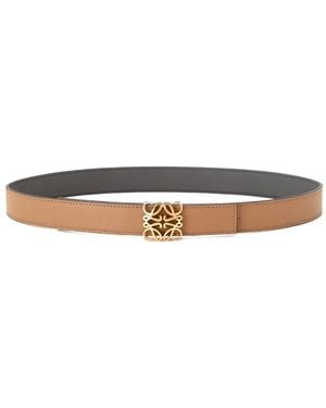 Loewe Gürtel Mit Anagram-Schnalle - Weiß