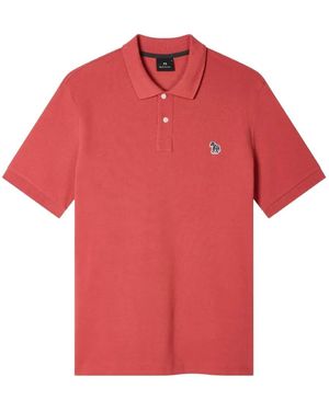 Mps Zebra Appliqué Polo Shirt - Red