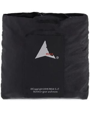 ROA Laki Logo-Print Shoulder Bag - Black