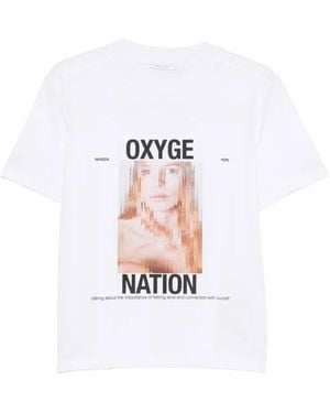Patrizia Pepe Graphic Print T-Shirt - White