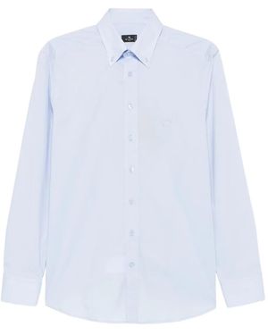 Etro Button-Down Embroidered Shirt - White