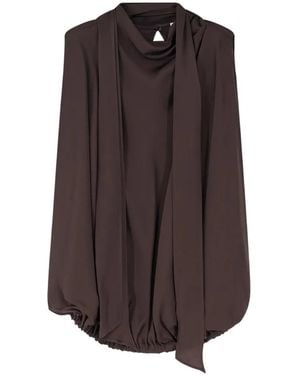 Semicouture Eugenia Top - Brown