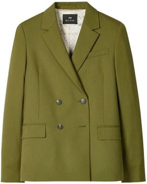 Paul Smith Double-Breasted Button Blazer - Green