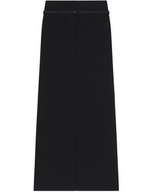 Courreges Maxi-Rok Met Klepzak - Zwart