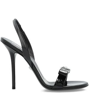Versace High Heel Sandals - Black