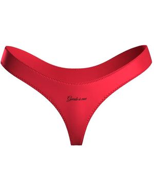Scandale Perizoma Dédicace Con Ricamo - Rosso