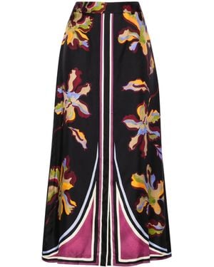 Dorothee Schumacher Silk Twill Midi Skirt - White