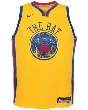 Nike X Nba Golden State Warriors Stephen Curry Graphic Vest - Yellow