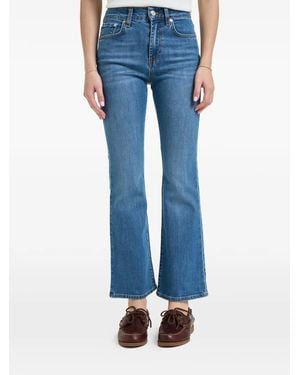 Roy Rogers Zadra Stonewashed Flared Jeans - Blue