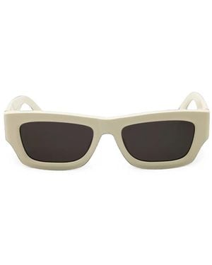 Palm Angels Auberry Rectangle-Frame Sunglasses - Grey