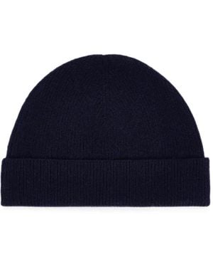 Fursac Bonnet En Maille Côtelée - Blue
