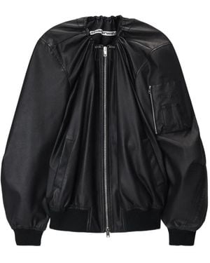 Alexander Wang Chaqueta Con Detalle Fruncido - Negro