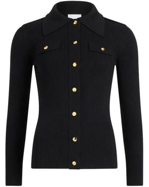 Patou Gerippter Cardigan - Schwarz