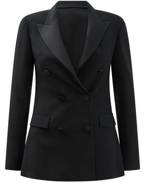 Semler Double-Breasted Blazer - Black