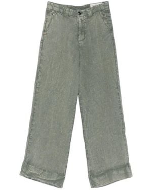 White Sand Cuffed Trousers - Green