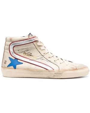 Golden Goose Slide High-Top Trainers - White