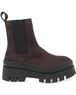 COPENHAGEN Platform Chelsea Boots - Black