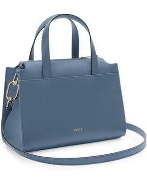 Furla Small Nuvola Boston Tote Bag - Blue