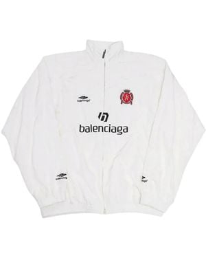 Balenciaga Paris Soccer Tracksuit Jacket - White