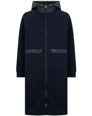 Herno Jas Met Capuchon En Ritssluiting - Blauw