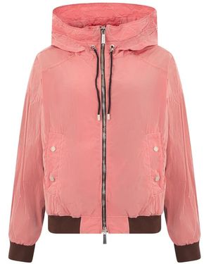 Moorer Hooded Zip-Up Jacket - Pink