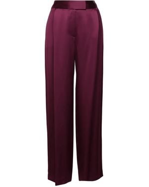 The Sei Concealed-Fastening Pleated Pants - Purple