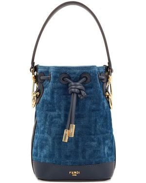 Fendi Mini Mon Tresor Beuteltasche - Blau