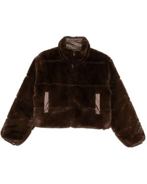 Save The Duck Reversible Faux-Fur Jacket - Black