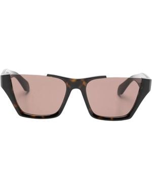 Alaïa Geometric-Frame Sunglasses - Pink