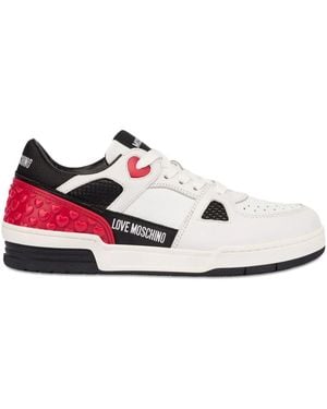 Love Moschino Lace-Up Sneakers - White