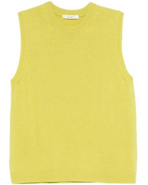 6397 ノースリーブ トップ - イエロー