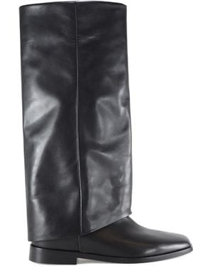 Notabene Lupe Square-Toe Boots - Black