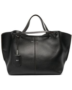 Max Mara Shopper Tote Bag Aus Nappaleder - Schwarz