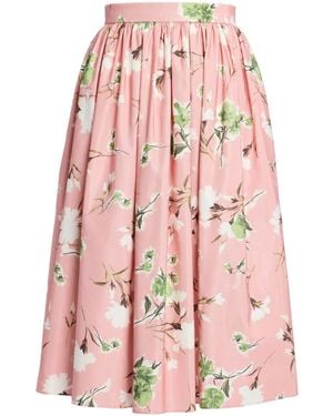 Erdem Midi-Jurk Met Bloemenprint - Roze