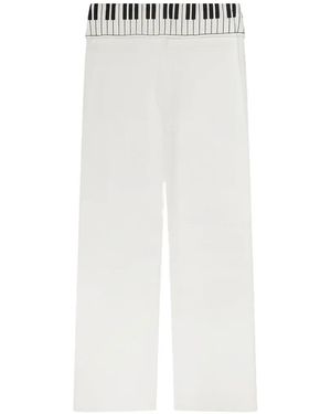 PRAYING Piano-Key Track Trousers - White