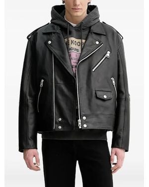The Kooples Hoodie Met Print - Zwart