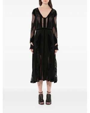 Givenchy Abito Podium Con Inserti - Nero
