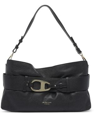 MY BEST BAG Schultertasche mit Logo - Schwarz