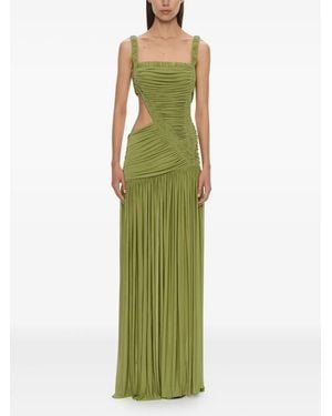 Christopher Esber Orion Separation Cut-Out Ruched Gown - Green