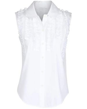 Lee Mathews Camisa Con Volantes - Blanco