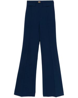 Elisabetta Franchi クレープパンツ - ブルー
